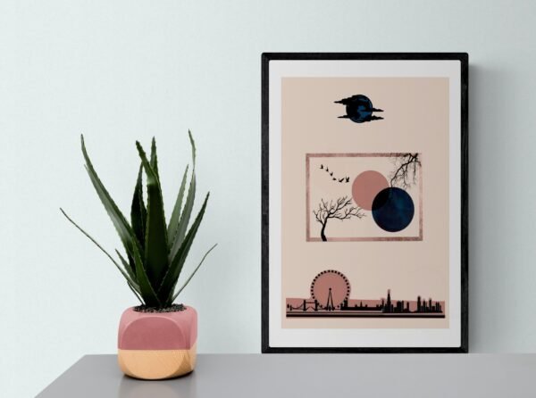 City Wall Art, City Print, City Art, Printable Wall Art, Home Decor, Digital Download, City Wall Decor, Abstract Wall Art, Abstract City