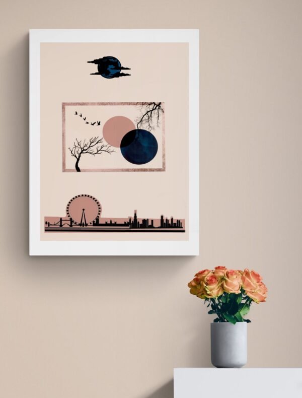City Wall Art, City Print, City Art, Printable Wall Art, Home Decor, Digital Download, City Wall Decor, Abstract Wall Art, Abstract City - Image 4