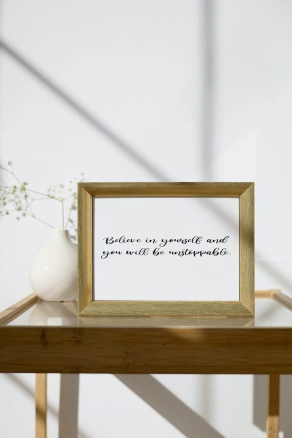 Believe In Yourself, Believe In Yourself Digital Art, Believe In Yourself Printable, Wall Art, Motivational Wall Art - Image 4