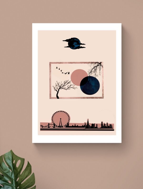 City Wall Art, City Print, City Art, Printable Wall Art, Home Decor, Digital Download, City Wall Decor, Abstract Wall Art, Abstract City - Image 7