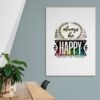 Always Be Happy Digital Wall Art, Digital Download, Happy PRINTABLE Canvas Art, Home Decor Print Art - Image 8