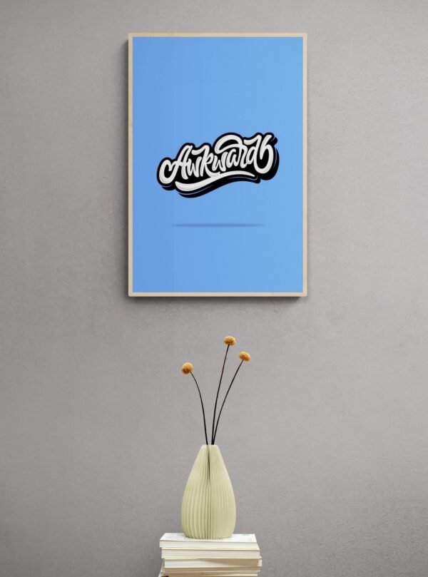 Awkward, Typography Wall Art, Instant Download, Digital Download, Typography Prints, Life Moments - Image 3