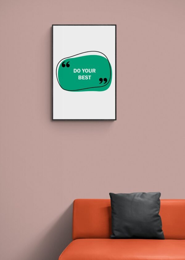 Do your best, Typography Wall Art, Instant Download, Digital Download, Typography Prints - Image 3