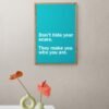 Don't hide your scars, They make you who you are, Typography Wall Art, Instant Download, Digital Download, Typography Prints - Image 2