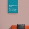 Don't hide your scars, They make you who you are, Typography Wall Art, Instant Download, Digital Download, Typography Prints - Image 3