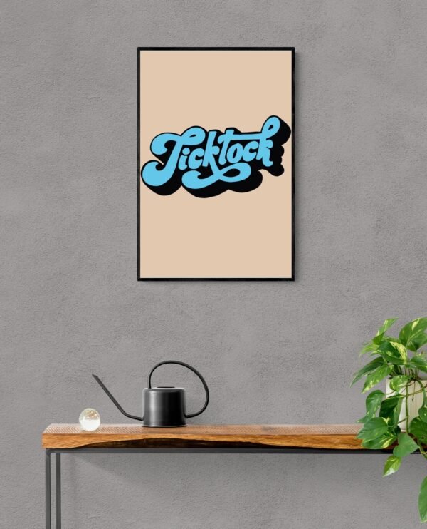 Ticktock, Typography Wall Art, Instant Download, Digital Download, Typography Prints - Image 9