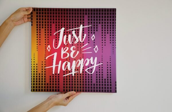 Just Be Happy, Just Be Happy Wall Art, Just Be Happy Digital Art, Digital Art, Just Be Happy Poster, Just Be Happy Printable