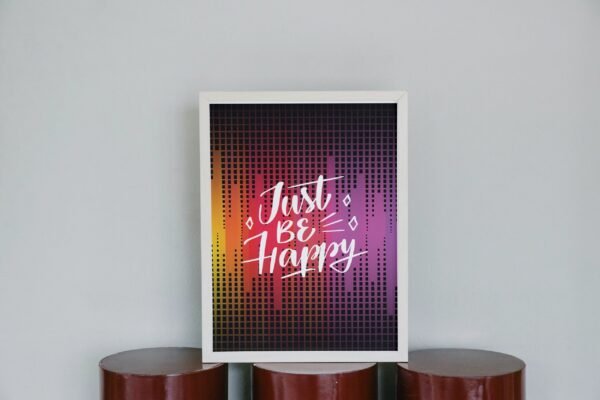 Just Be Happy, Just Be Happy Wall Art, Just Be Happy Digital Art, Digital Art, Just Be Happy Poster, Just Be Happy Printable - Image 2