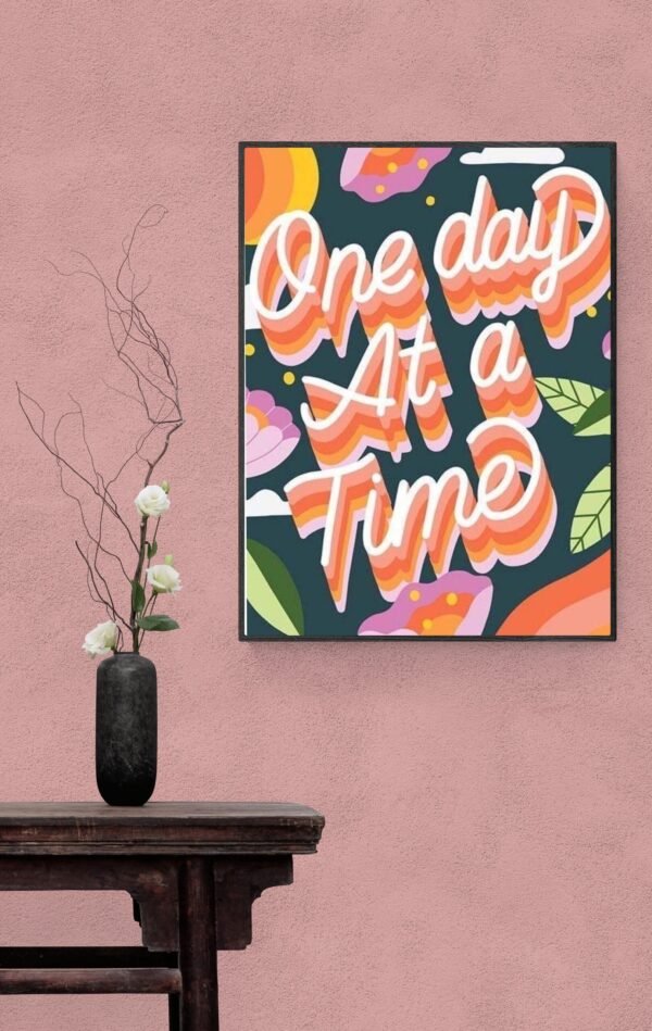 One thing at a time, Typography Wall Art, Instant Download, Digital Download, Typography Prints - Image 6