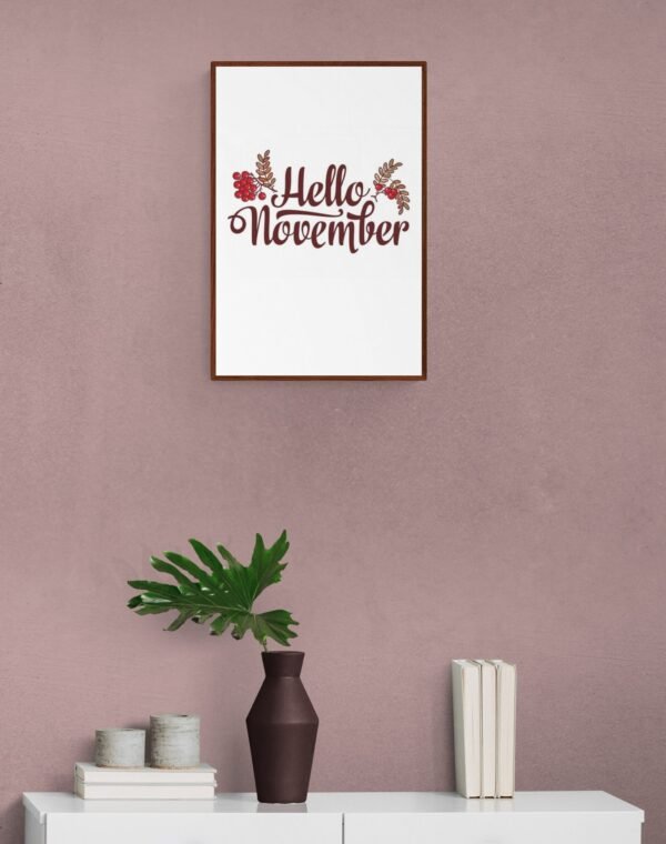 Hello November, Typography Wall Art, Instant Download, Digital Download, Typography Prints - Image 8