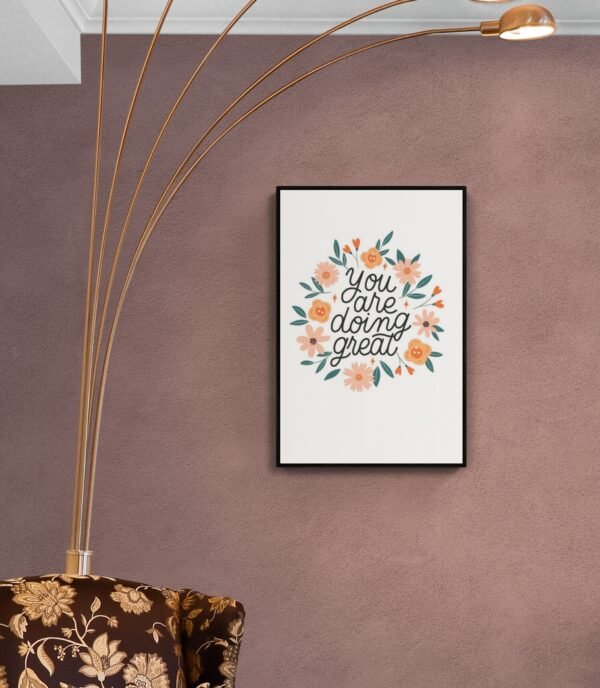 You are doing great, Typography Wall Art, Instant Download, Digital Download, Typography Prints, Self Care, Self Love, Positive Affirmation - Image 7