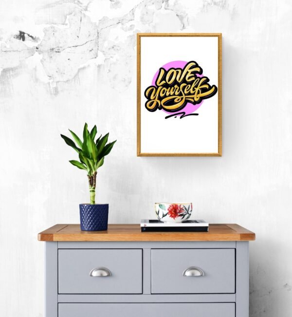 Love Yourself, Typography Wall Art, Instant Download, Digital Download, Typography Prints - Image 8