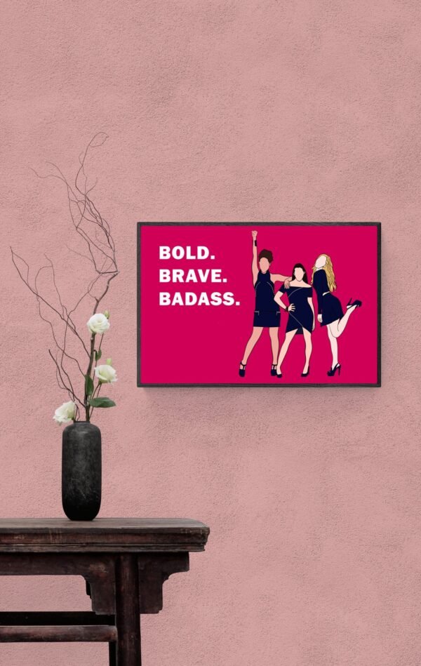 Bold, Brave, Badass, Typography Wall Art, Instant Download, Digital Download, Typography Prints - Image 6