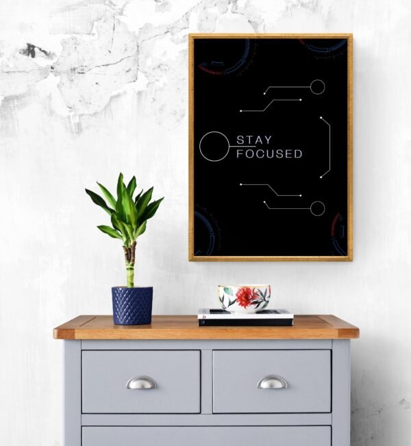 Stay Focused, Typography Wall Art, Instant Download, Digital Download, Typography Prints - Image 8