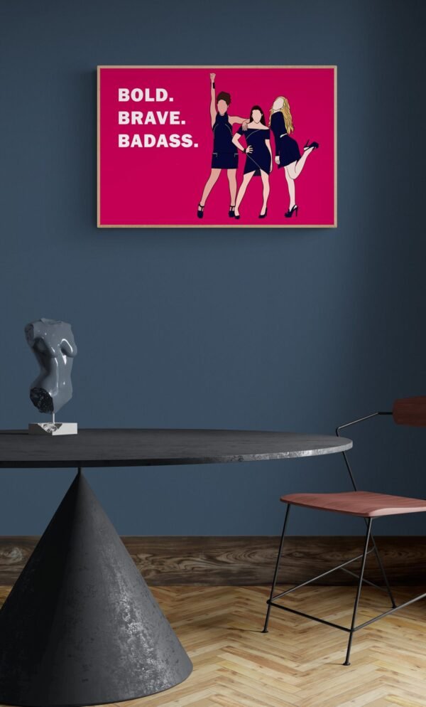 Bold, Brave, Badass, Typography Wall Art, Instant Download, Digital Download, Typography Prints - Image 7
