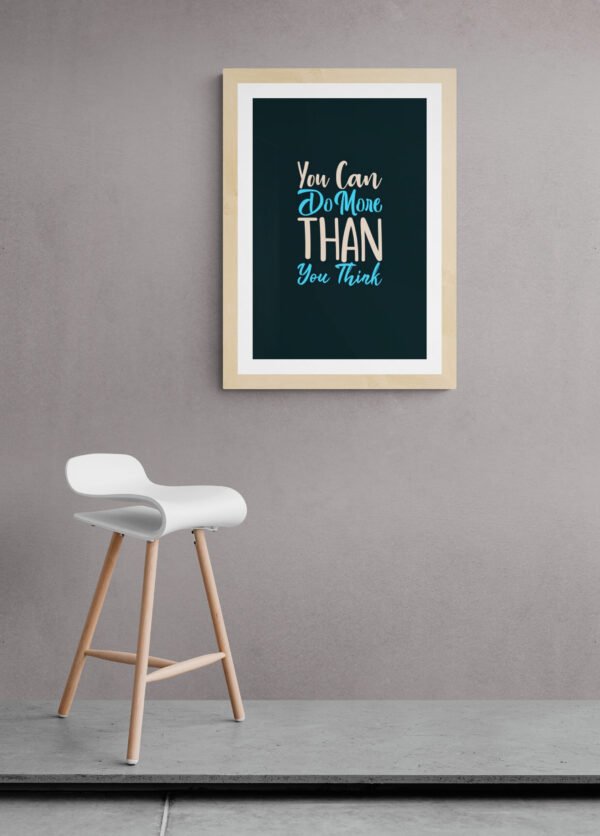 You can do more than you think, Typography Wall Art, Instant Download, Digital Download, Typography Prints, Positive Affirmations - Image 7
