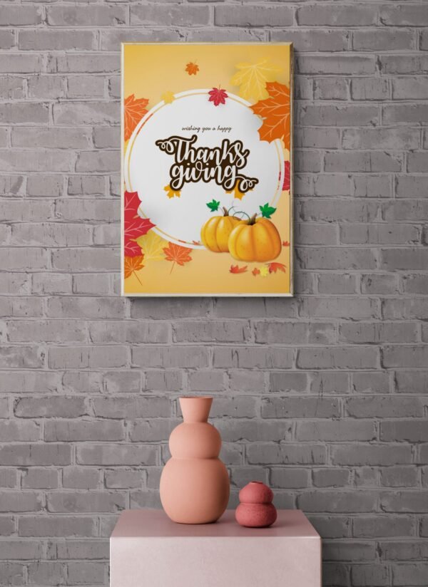 Wishing you a happy Thanksgiving, Typography Wall Art, Instant Download, Digital Download, Typography Prints - Image 5