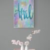 April, Typography Wall Art, Instant Download, Digital Download, Typography Prints - Image 2