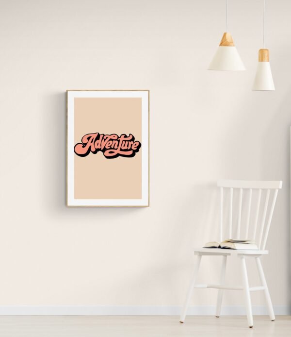 Adventure, Typography Wall Art, Instant Download, Digital Download, Typography Prints - Image 3