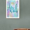 April, Typography Wall Art, Instant Download, Digital Download, Typography Prints - Image 7