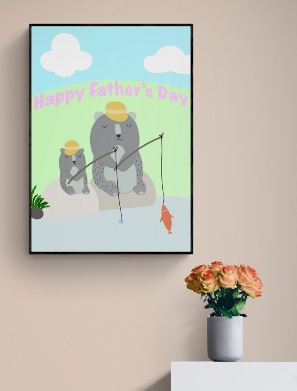 Fathers Day Wall Art, Fathers Day Gift, Fathers Day Print, Wall Decor, Wall Hangings, Digital Download - Image 3