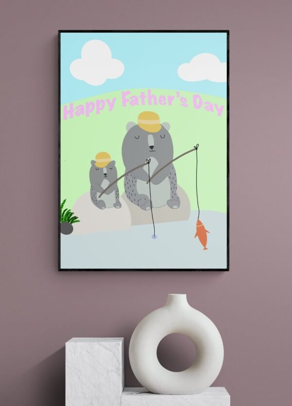 Fathers Day Wall Art, Fathers Day Gift, Fathers Day Print, Wall Decor, Wall Hangings, Digital Download - Image 4