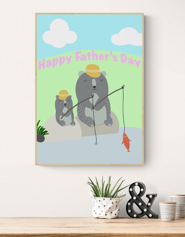 Fathers Day Wall Art, Fathers Day Gift, Fathers Day Print, Wall Decor, Wall Hangings, Digital Download - Image 6