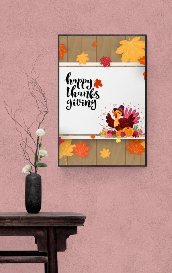 Happy Thanksgiving, Typography Wall Art, Instant Download, Digital Download, Typography Prints - Image 6