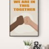 Equality Printable Wall Art, Digital Download, Black And White Hand, Diversity Poster, Diversity Wall Art, Equality Print - Image 5