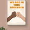 Equality Printable Wall Art, Digital Download, Black And White Hand, Diversity Poster, Diversity Wall Art, Equality Print - Image 6