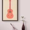 Guitar Wall Art, Guitar Print, Digital Download, Guitar Wall Decor, Guitar Artwork, Guitar Lover Gift, Abstract Guitar Art, Guitar Printable - Image 9