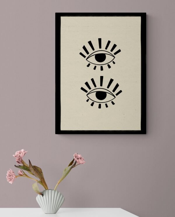 Eyes Wall Art, Digital Download, Printable Wall Art, Home Decor, Eyes Painting, Abstract Wall Art, Home Decor, Wall Art - Image 2