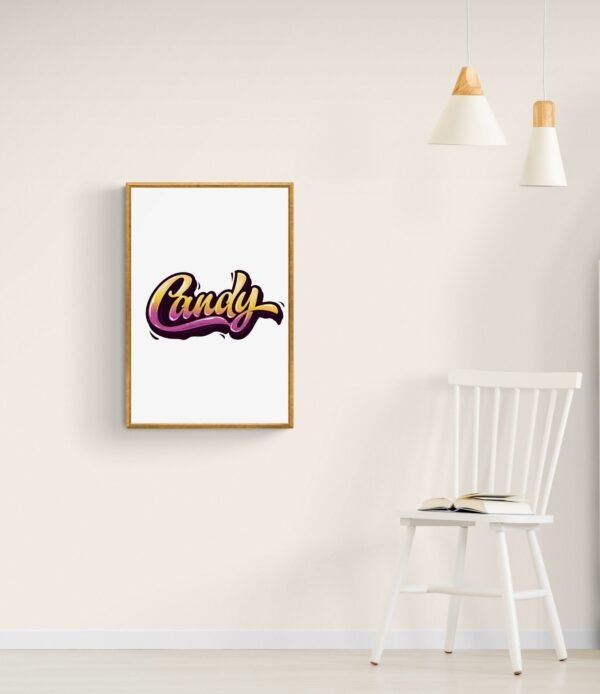 Candy, Typography Wall Art, Instant Download, Digital Download, Typography Prints - Image 2
