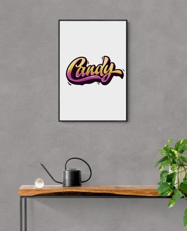 Candy, Typography Wall Art, Instant Download, Digital Download, Typography Prints - Image 3