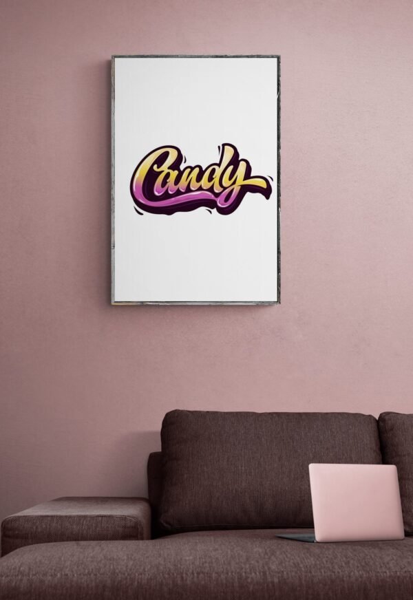 Candy, Typography Wall Art, Instant Download, Digital Download, Typography Prints - Image 4