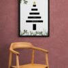 Christmas Wall Art, Digital Download, Christmas Printable, Instant Prints, Christmas Party Background, Christmas Wall Frames, Wall Art - Image 6