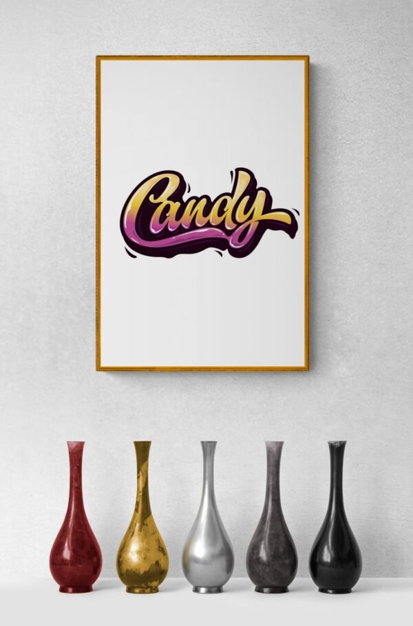 Candy, Typography Wall Art, Instant Download, Digital Download, Typography Prints - Image 6