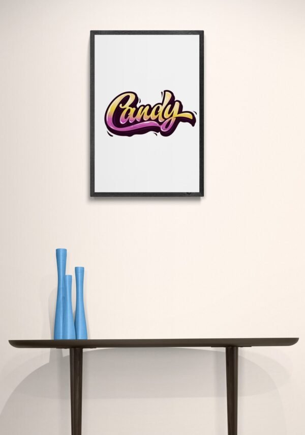 Candy, Typography Wall Art, Instant Download, Digital Download, Typography Prints - Image 8