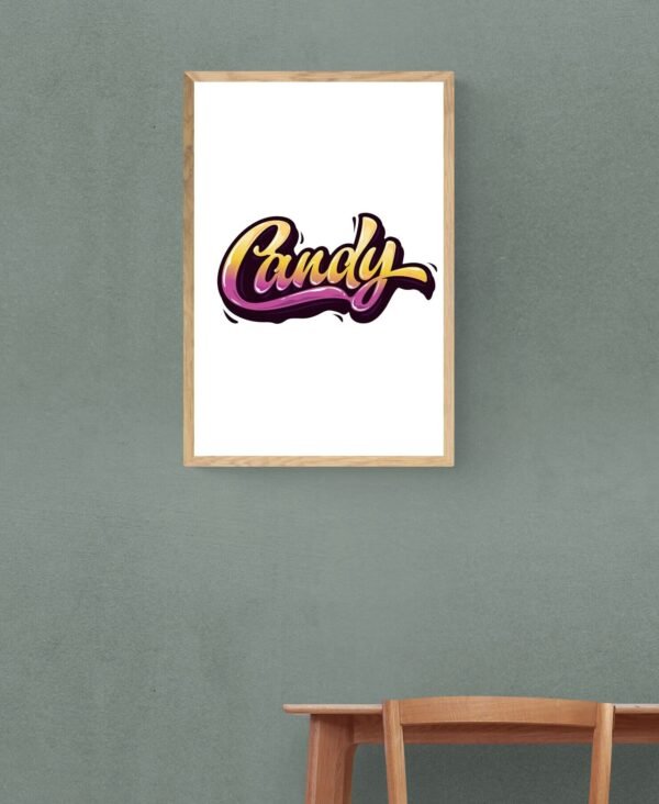 Candy, Typography Wall Art, Instant Download, Digital Download, Typography Prints - Image 9