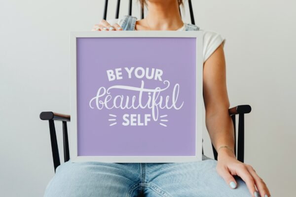 Be Your Beautiful Self, Be Your Beautiful Self Wall Art, Be Your Beautiful Self Digital Art, Digital Download, Be Your Beautiful Self Poster - Image 2