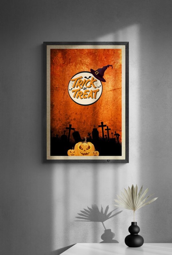 Trick or Treat, Happy Halloween, Trick or Treat Posters, Halloween Wall Art, Digital Download, Instant Download, Happy Halloween Frames - Image 4