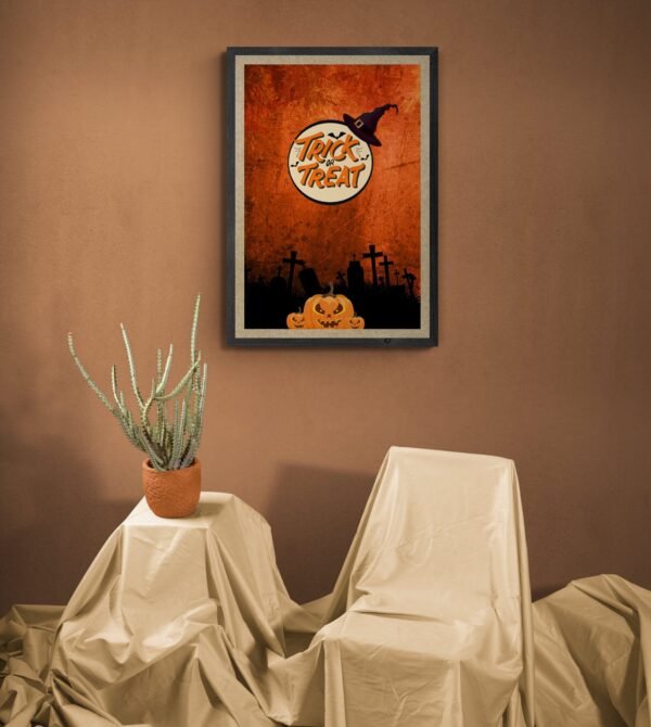Trick or Treat, Happy Halloween, Trick or Treat Posters, Halloween Wall Art, Digital Download, Instant Download, Happy Halloween Frames - Image 5