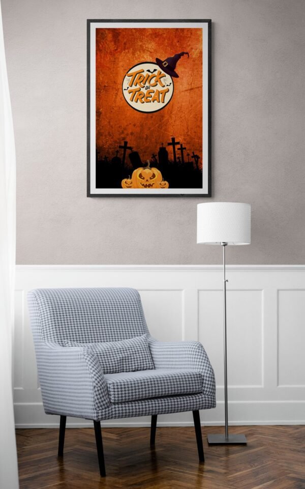 Trick or Treat, Happy Halloween, Trick or Treat Posters, Halloween Wall Art, Digital Download, Instant Download, Happy Halloween Frames - Image 6