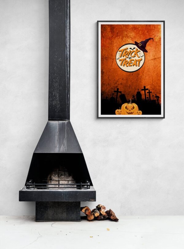 Trick or Treat, Happy Halloween, Trick or Treat Posters, Halloween Wall Art, Digital Download, Instant Download, Happy Halloween Frames - Image 7