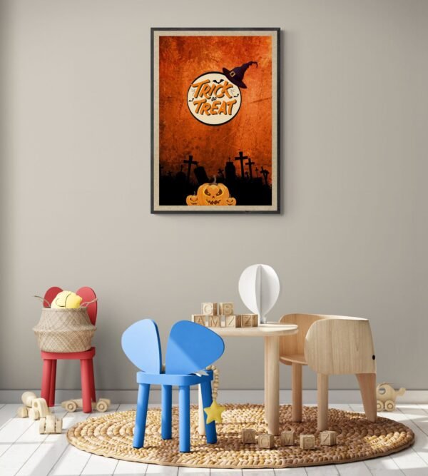 Trick or Treat, Happy Halloween, Trick or Treat Posters, Halloween Wall Art, Digital Download, Instant Download, Happy Halloween Frames - Image 9