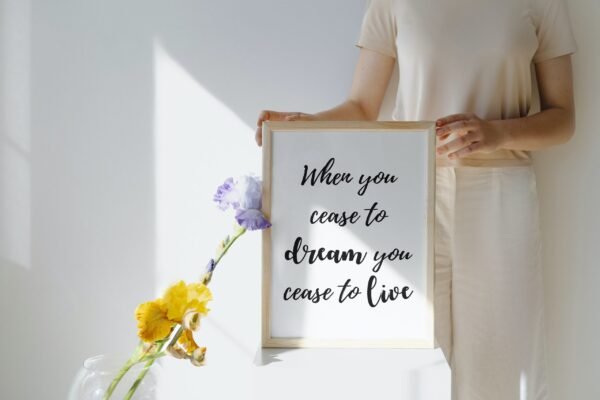 When you cease to dream you cease to live, When you cease to dream you cease to live Wall Art, Digital Download, Digital Poster, Printable - Image 3