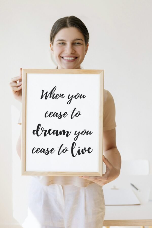 When you cease to dream you cease to live, When you cease to dream you cease to live Wall Art, Digital Download, Digital Poster, Printable - Image 5