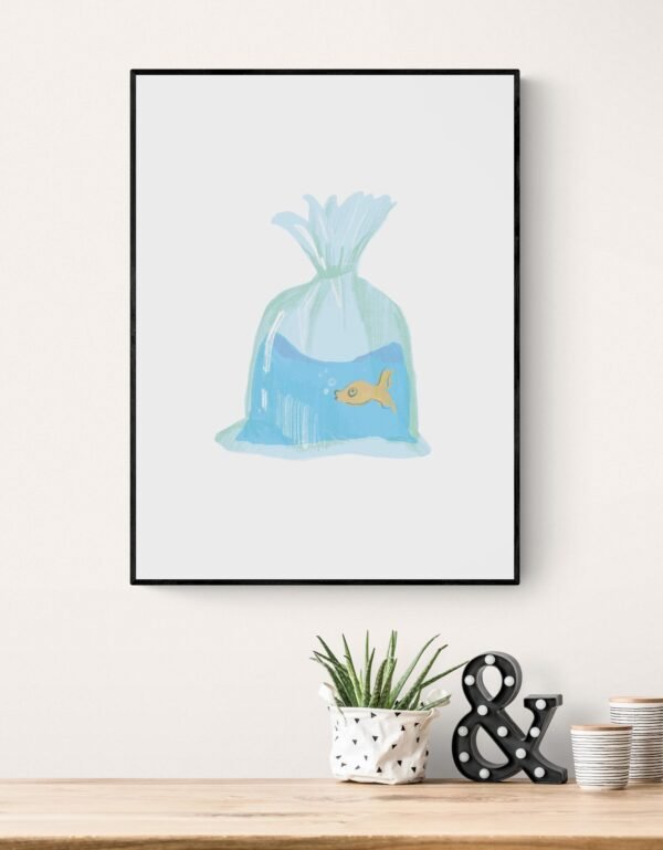 Fish Wall Art, Digital Download, Fish Wall Decor, Fish Print, Fish Wall Hanging, Fish Art Print, Printable Wall Art, Fish Artwork