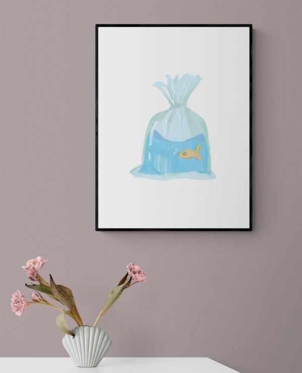 Fish Wall Art, Digital Download, Fish Wall Decor, Fish Print, Fish Wall Hanging, Fish Art Print, Printable Wall Art, Fish Artwork - Image 2