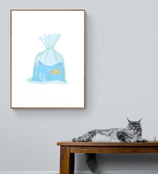 Fish Wall Art, Digital Download, Fish Wall Decor, Fish Print, Fish Wall Hanging, Fish Art Print, Printable Wall Art, Fish Artwork - Image 3